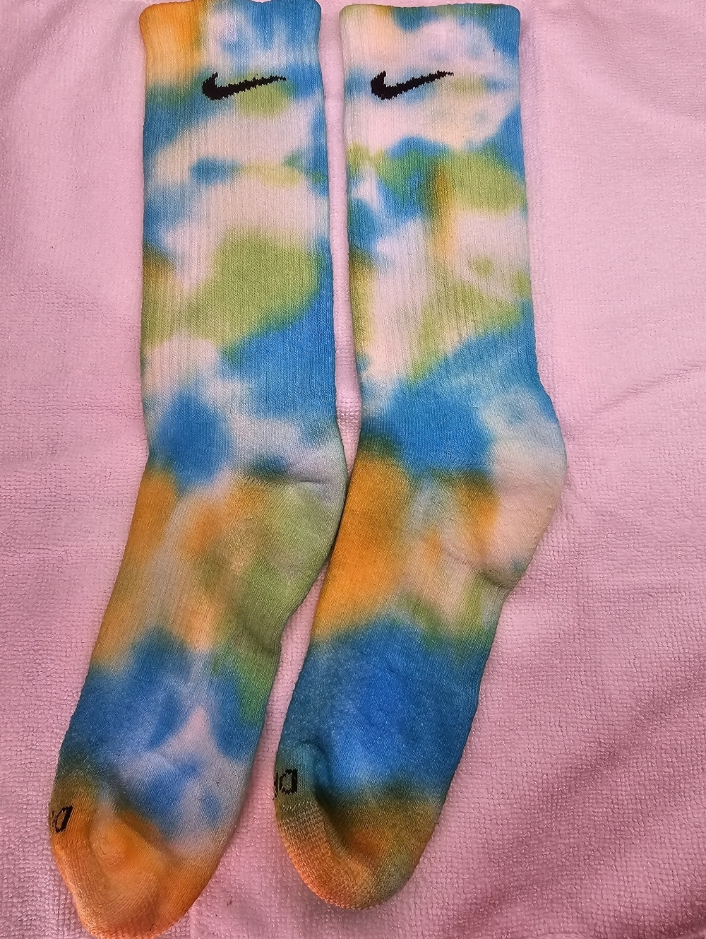 🌊🌴Nike Socks Custom Tye Dye "Beach Retreat"🌊🌴